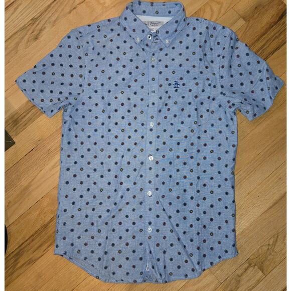 An Original Penguin by Munsingwear button down sz S blue - Picture 1 of 7